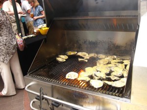 Charbroiled oysters