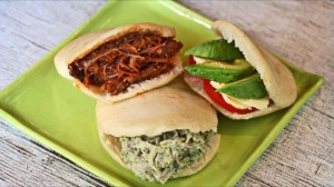 La Parilla's Beef and Vegetarian Arepas